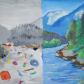Entry in Slovenia's 2017 Danube Art Master contest: 'Keep our rivers clean' by a student from Sevnica.
